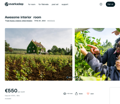 Step 3: Browse available flatshare listings with filters